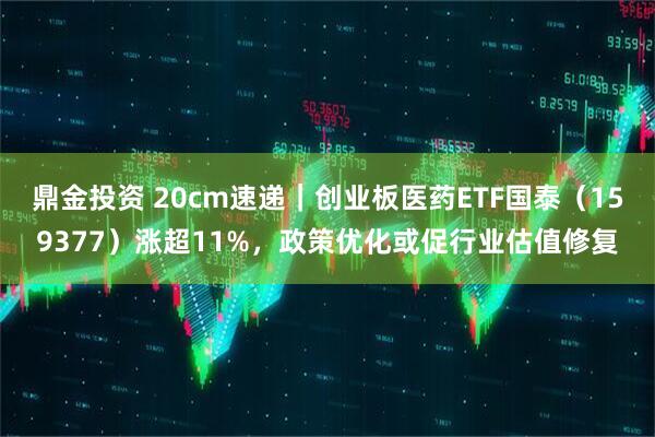 鼎金投资 20cm速递｜创业板医药ETF国泰（159377）涨超11%，政策优化或促行业估值修复